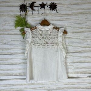NWT Free People Ivory High Collar